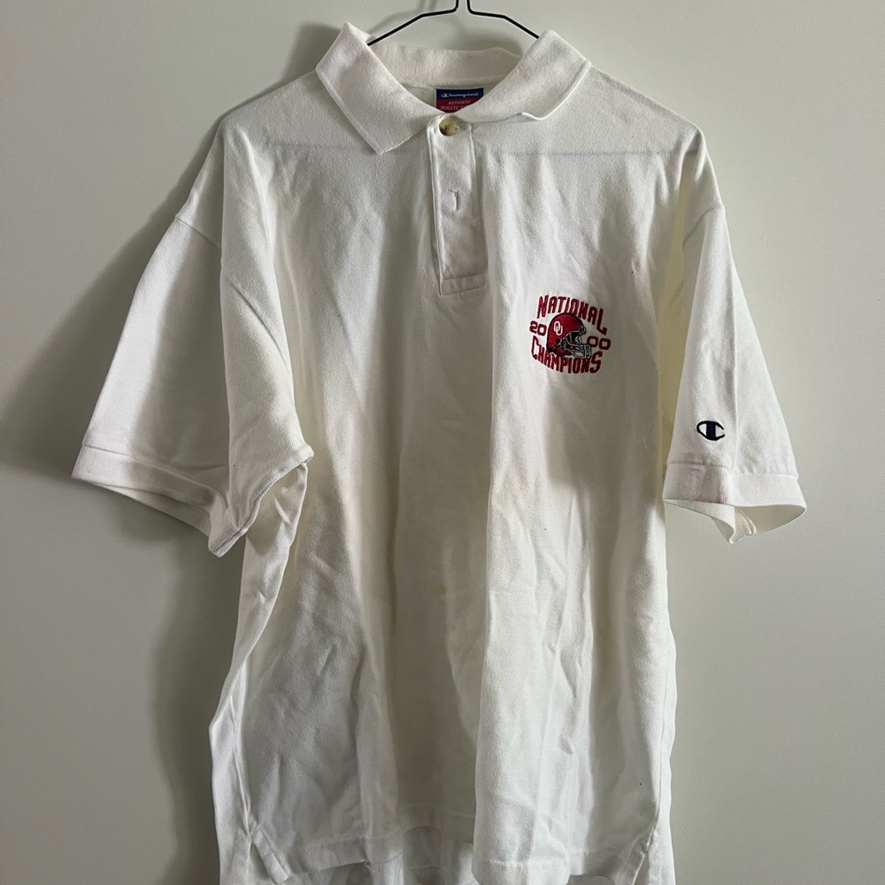 Vintage OU National Champions 2000 Champion Polo